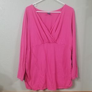 Pink Old Navy maternity top